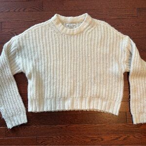 American Eagle Outfitters Cream Knit Sweater